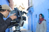 طاقم برنامج « البيئة من حولنا » عن القناة السادسة المغربية ينجز ربورتاجا حول ترميم الفران التقليدي سيدي بلحسن